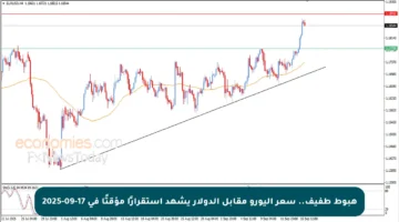 هبوط طفيف.. سعر اليورو مقابل الدولار يشهد استقرارًا مؤقتًا في 17-09-2025